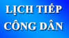 LỊCH TIẾP CÔNG DÂN
